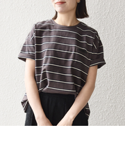 SHIPS any:〈洗濯機可能〉マルチボーダー ワイド TEE