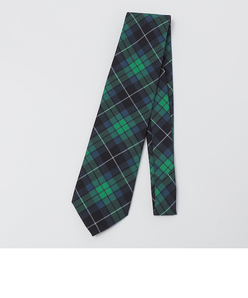 【SHIPS別注】Stefano Cau: 50th ANNIV タータン エンブレム ネクタイ
