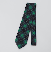 【SHIPS別注】Stefano Cau: 50th ANNIV タータン エンブレム ネクタイ