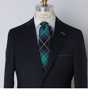 【SHIPS別注】Stefano Cau: 50th ANNIV タータン エンブレム ネクタイ