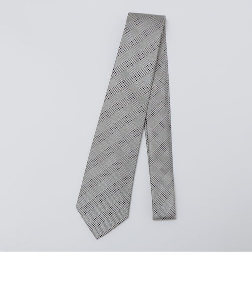 SHIPS Colors:シルク チェック柄 ネクタイ
