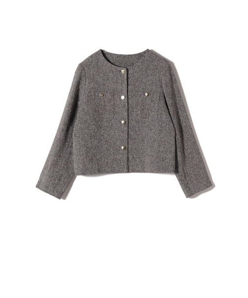 SHIPS Colors:〈手洗い可能〉ツイードライク クロップド ジャケット 3◇