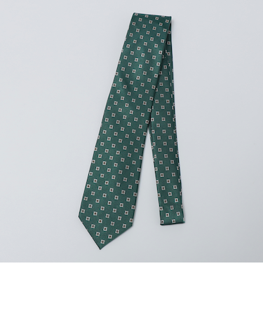 SHIPS Colors:シルク ダイヤ柄 ネクタイ