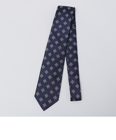 SHIPS Colors:シルク ダイヤ柄 ネクタイ