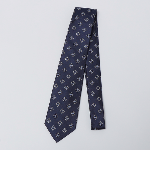 SHIPS Colors:シルク ダイヤ柄 ネクタイ