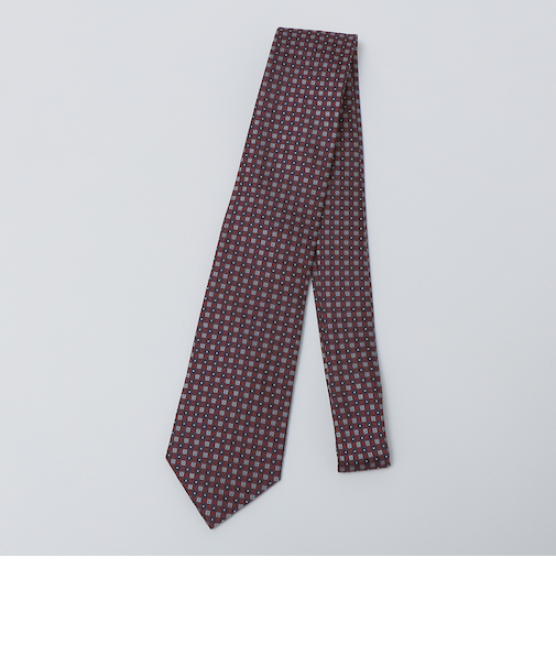 SHIPS Colors:シルク 小紋柄 ネクタイ1