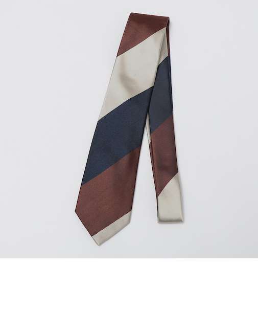 SHIPS Colors:シルク ストライプ ネクタイ1