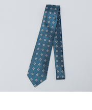 SHIPS Colors:シルク ヘリンボーン 小紋柄 ネクタイ