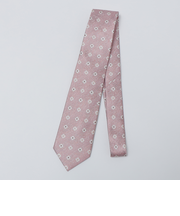 SHIPS Colors:シルク ヘリンボーン 小紋柄 ネクタイ