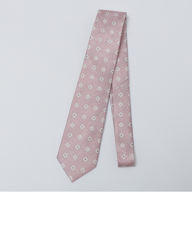 SHIPS Colors:シルク ヘリンボーン 小紋柄 ネクタイ