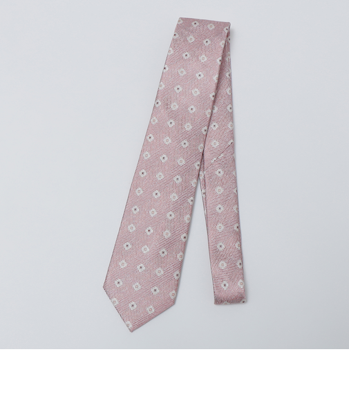 SHIPS Colors:シルク ヘリンボーン 小紋柄 ネクタイ