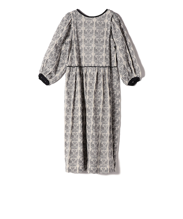 Soi-e:〈手洗い可能〉カット ドビー ジャカード ワンピース