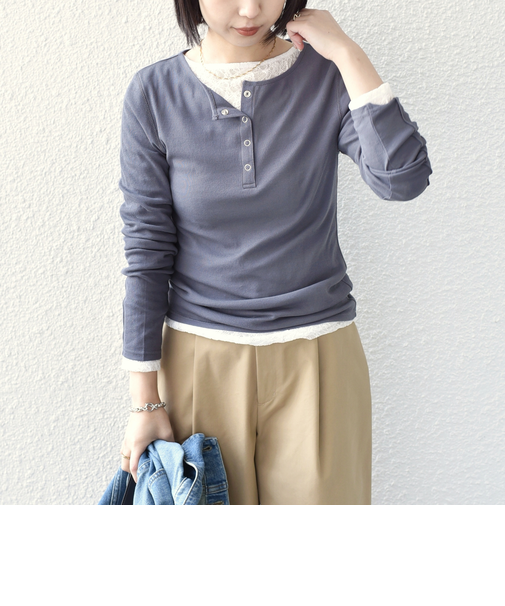 《予約》SHIPS Colors:〈手洗い可能〉シアー ドライタッチ ヘンリーネック TEE◆