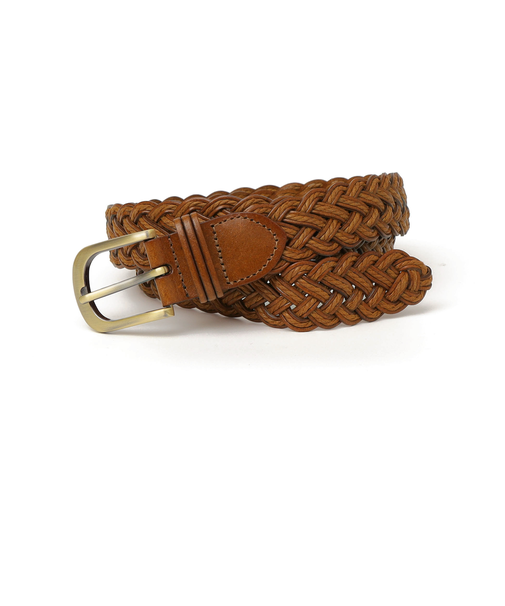 《予約》SHIPS Colors:コード ミックス メッシュ ベルト◆