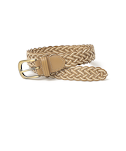 SHIPS Colors:コード ミックス メッシュ ベルト◇