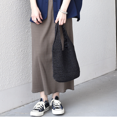 《予約》SHIPS Colors:メタリック コード トートバッグ◆