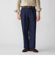 【SHIPS別注】YCHAI: ライト デニム ワイド トラウザーズ