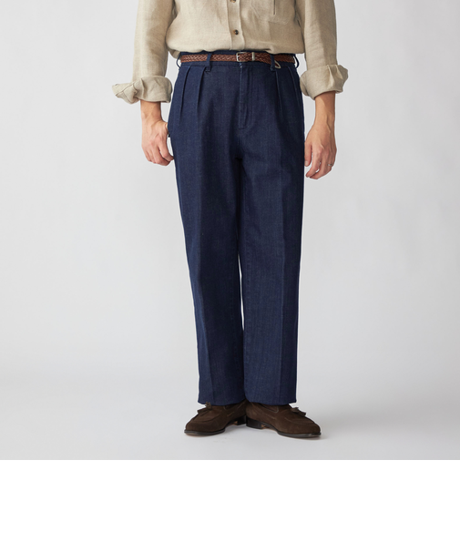 【SHIPS別注】YCHAI: ライト デニム ワイド トラウザーズ