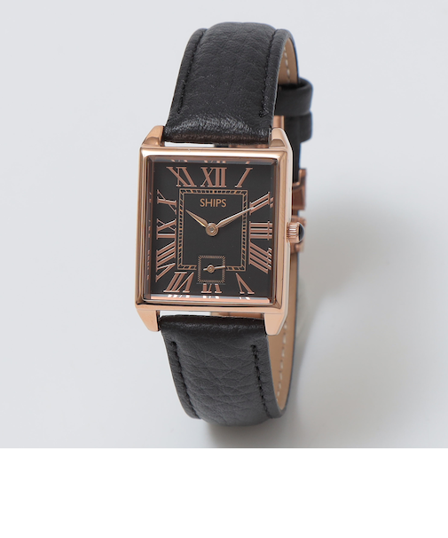 【WEB限定】SHIPS: スクエア Dバックル ウォッチ
