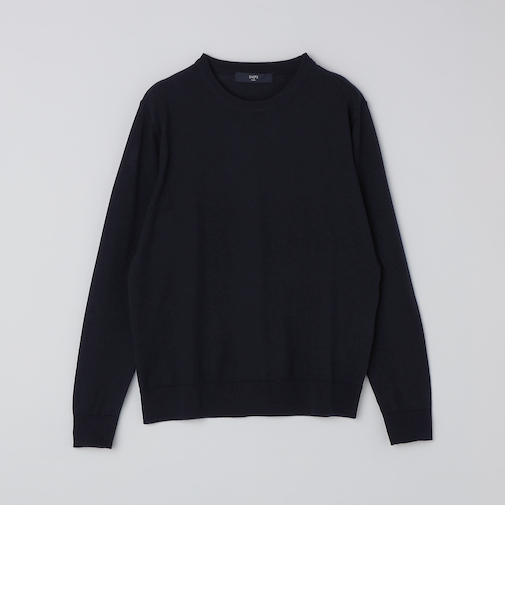 SHIPS Colors:〈洗濯機可能〉14ゲージ 天竺 クルーネック ニット