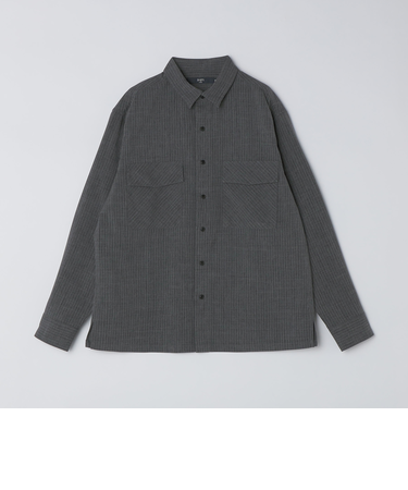 SHIPS Colors:〈吸水速乾・洗濯機可能〉ウーリー ボックス シャツ