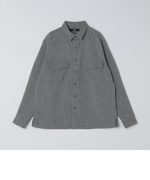 SHIPS Colors:〈吸水速乾・洗濯機可能〉ウーリー ボックス シャツ