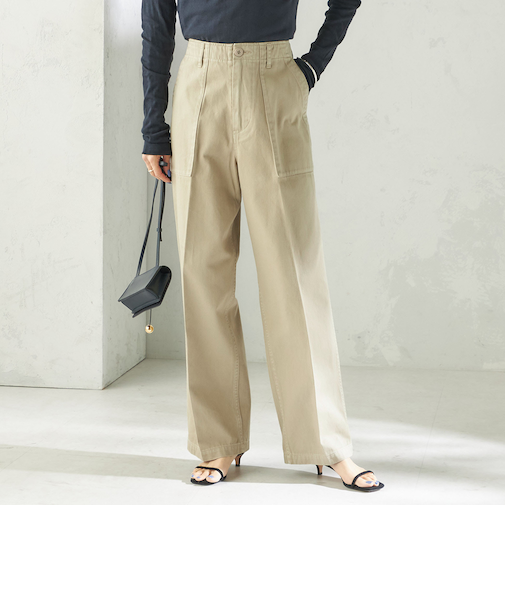 《予約》NINE CASE:〈洗濯機可能〉ベイカー パンツ