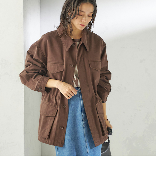 予約》NINE CASE:〈洗濯機可能〉ミリタリー シャツ ジャケット