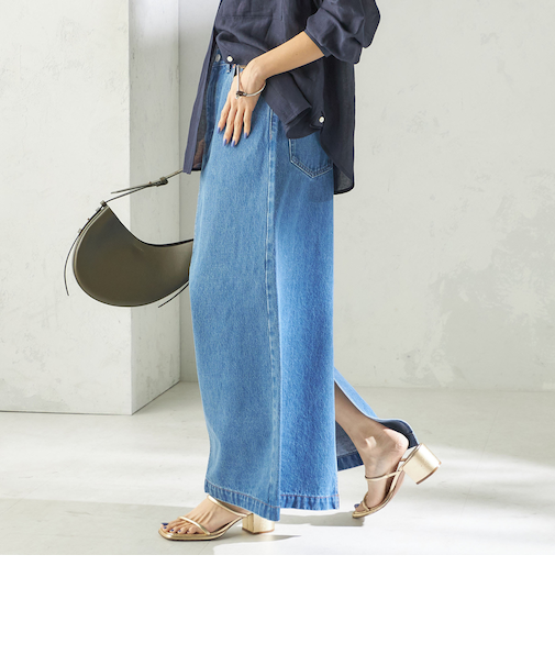 《予約》NINE CASE:〈洗濯機可能〉デニム スカート