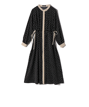 《予約》SHIPS Colors:〈手洗い可能〉配色 ギャザー ワンピース 2◆