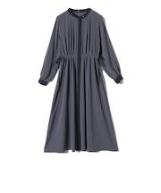 《予約》SHIPS Colors:〈手洗い可能〉配色 ギャザー ワンピース 2◆