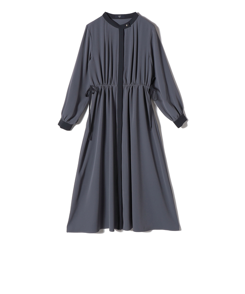 《予約》SHIPS Colors:〈手洗い可能〉配色 ギャザー ワンピース 2◆