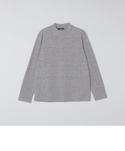 【WEB限定】SHIPS: 防シワ・吸水速乾 Drymix(R) モックネック ロングスリーブ Tシャツ