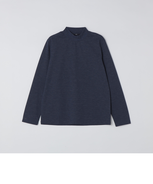 【WEB限定】SHIPS: 防シワ・吸水速乾 Drymix(R) モックネック ロングスリーブ Tシャツ