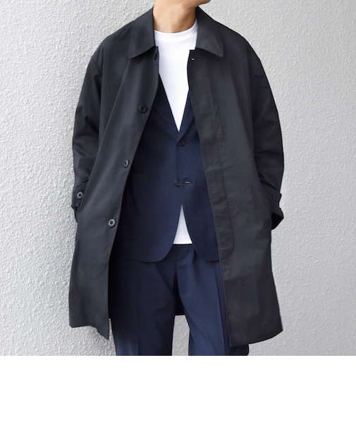 SHIPS any:〈撥水加工〉タスラン SOLOTEX(R) ステンカラー コート 26SS◆