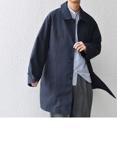 SHIPS any:〈撥水加工〉タスラン SOLOTEX(R) ステンカラー コート 26SS◆