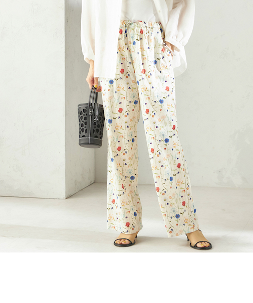 《予約》〈手洗い可能〉LIBERTY プリント パンツ