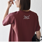 《予約》【SHIPS any別注】Collegiate Pacific:〈洗濯機可能〉V ガゼット プリント & 刺繍 Tシャツ