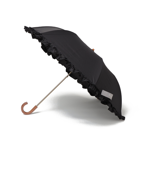 《予約》assa:BODYWRAP フリル 折り畳み傘 (晴雨兼用・親骨55cm)◆