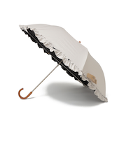 《予約》assa:BODYWRAP フリル 折り畳み傘 (晴雨兼用・親骨55cm)◆