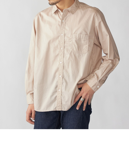 SHIPS: ハイカウント ワッシャー レギュラーカラーシャツ