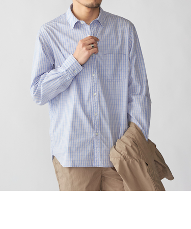 SHIPS: ハイカウント ワッシャー レギュラーカラーシャツ