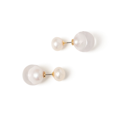 2WAY 封入 パール ピアス