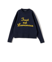 SHIPS Colors:〈手洗い可能〉サガラ ロゴ ニット