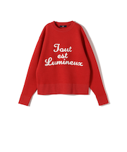 SHIPS Colors:〈手洗い可能〉サガラ ロゴ ニット