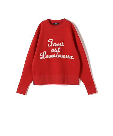 SHIPS Colors:〈手洗い可能〉サガラ ロゴ ニット