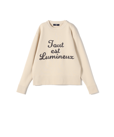 SHIPS Colors:〈手洗い可能〉サガラ ロゴ ニット