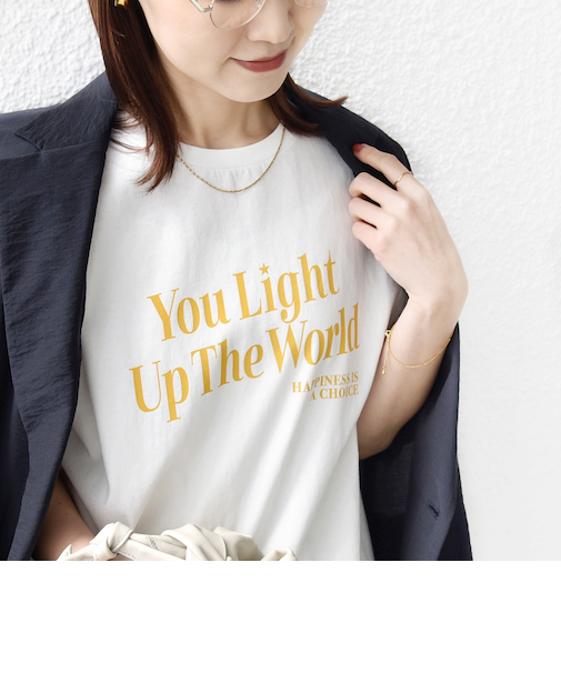 《予約》【SHIPS別注】81BRANCA: 5分袖 ロゴ TEE