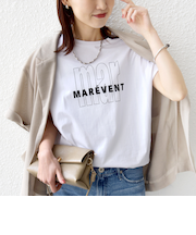 《予約》メルティ コットン プリント ロゴ ショート スリーブ Tシャツ