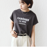 《予約》メルティ コットン プリント ロゴ ショート スリーブ Tシャツ